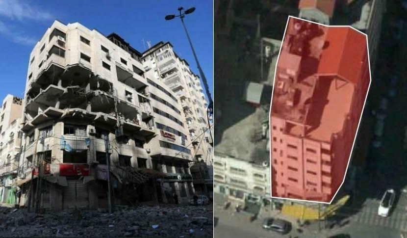 Zgrada u pojasu Gaze iz koje su navodno vršeni sajber napadi